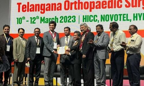 Doctor from Karimnagar receives Best Poster Award at TOSOCON
