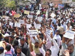 Massive Protest Staged by Power Staff in Hyderabad to Showcase Their Strength