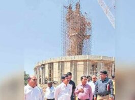 Minister Prashanth urges officials to finish construction of 125-foot-tall Ambedkar statue in Hyderabad