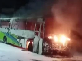 Suryapet Bus Fire: TSRTC Vehicle Catches Fire, Passengers Safe