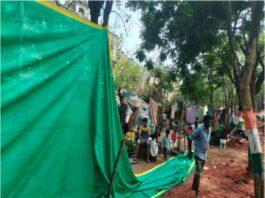 Vizag City Corporation Conceals Slums with Shade Nets During G20 Summit