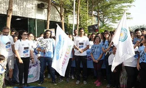2k Walk Organised by Rainbow Children's Hospital and NGO to Raise Awareness of Autism in Children