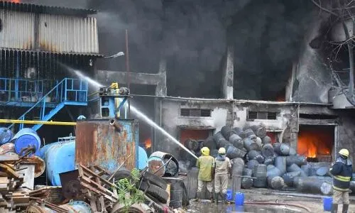 Chemical factory experiences massive fire outbreak