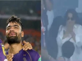 "Juhi Chawla Gets Emotional Watching Rinku Singh's Outstanding Performance in GT vs KKR Match at Ahmedabad | Must-See Video"