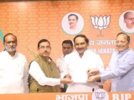 Kiran Kumar Reddy, former Chief Minister of Andhra Pradesh, joins the Bharatiya Janata Party (BJP)