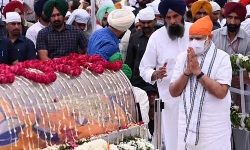 Parkash Singh Badal, Akali Dal Patriarch, Received Respects from PM Modi