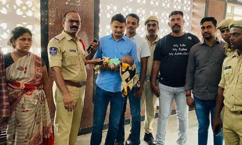 Police in Afzalgunj, Hyderabad rescue abducted two-month-old baby