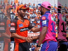 Sunrisers Hyderabad chooses to field first against Rajasthan Royals in the IPL match.