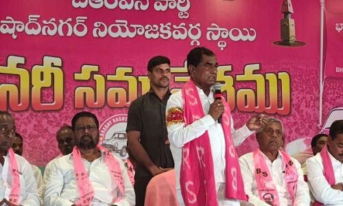 Under KCR's leadership, MLA Y Anjaiah Yadav praises TS as a role model in Rangareddy.