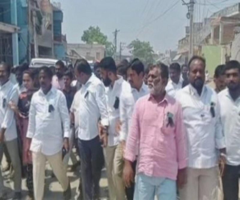 YSRCP Protest Rally Against Arrest of YS Bhaskar's Reddy by CBI Targeting Family