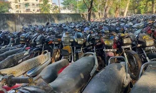 Auction of 9,627 abandoned vehicles held in Hyderabad