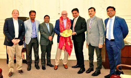 Chairman of Aaron Capital Meets with KTR in New York to Discuss Infrastructure for Investment in Telangana