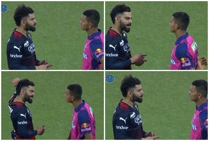 Continuous Viewing Available of 'King' Kohli Sharing Tips with 'Young' Yashashwi