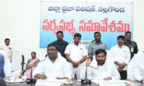 Energy Minister G Jagadish Reddy urges farmers in Nalgonda to accelerate crop cultivation.