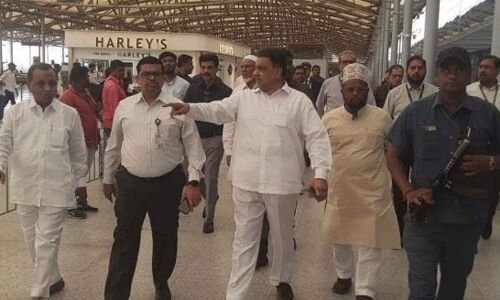 Inspection of Hyderabad Airport Conducted by Haj Committee