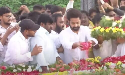 Junior NTR Pays Tribute to NT Ramarao on His Birth Anniversary