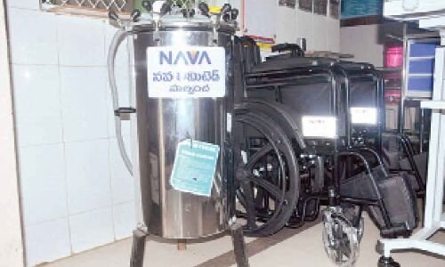 Medical Equipment Provided to PHC by Nava Ltd in Kothagudem