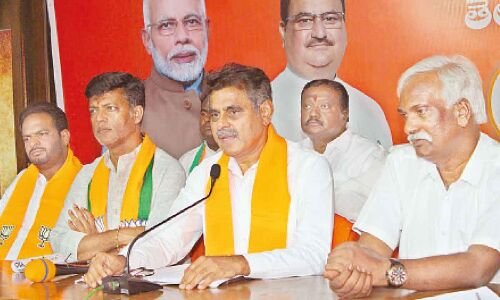 Reports of joining Congress and leaving BJP dismissed by Konda Vishweswar Reddy in Hyderabad