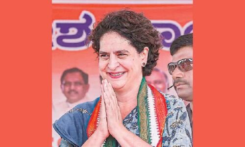 Today, Congress' 'Youth Declaration' to be released by Priyanka Gandhi in Hyderabad.