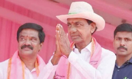 Tomorrow, BRS Bhavan to be inaugurated by K Chandrashekar Rao in Hyderabad.