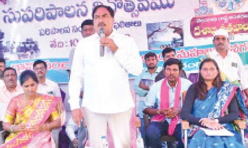 Errabelli Dayakar Rao: BRS regime makes villages self-sufficient.