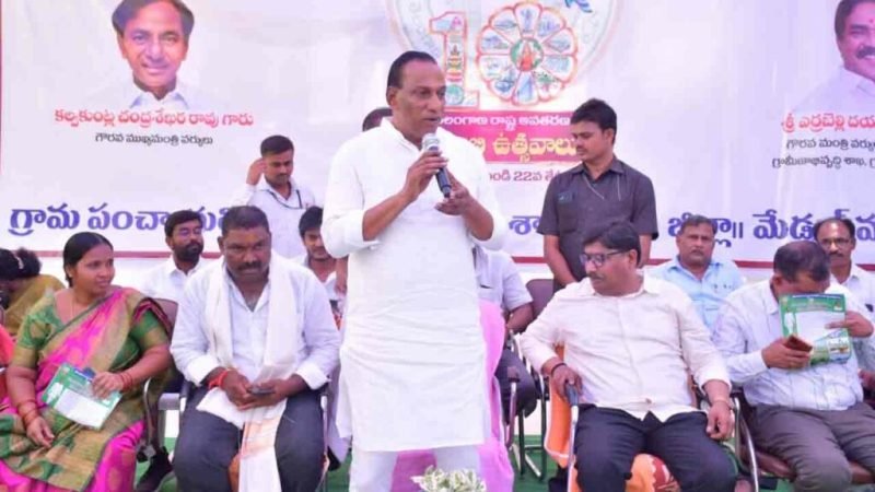 Minister Mallareddy | Minister Mallareddy supports Chief Minister KCR in agriculture