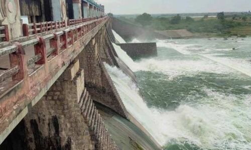 Musi Project: Water level at full capacity, three gates lifted in Nalgonda