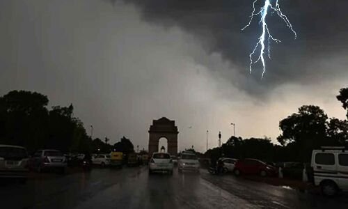 Possible thunderstorm expected in Delhi.