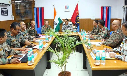 Air Commodore VM Reddy conducts review of NCC training in Hyderabad