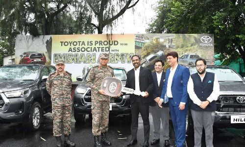 Indian Army receives fleet of Hilux vehicles from TKM