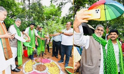 Kailash Satyarthi, Nobel Peace Prize Winner, Joins "Green India Challenge"