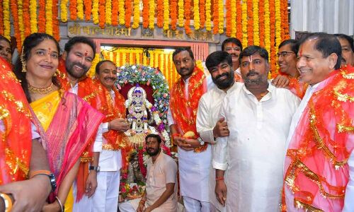 Kishan Engages in Temple Visits Before Assuming Role as BJP State Chief