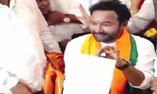 Kishan Reddy Sworn in as BJP Telangana President in Hyderabad