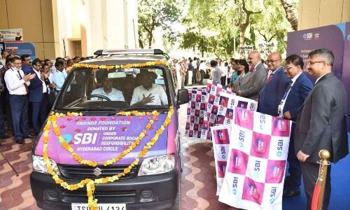 NGOs receive Maruti Eco vehicles as donation from SBI