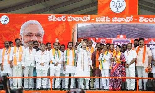 Bandi assures 'Rama Rajyam' under BJP rule in Telangana