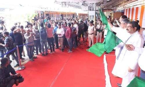 Flagging off of Bhubaneswar Rajdhani Tejas Express