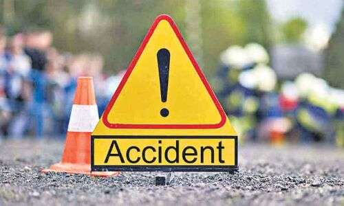 Four injured as car flips over while speeding in Hyderabad