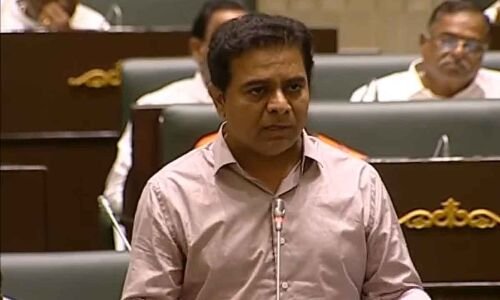 KTR commends CM KCR during Assembly session