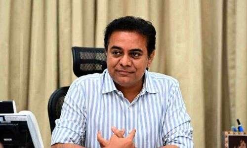 KTR departs to the United States along with his family as his son seeks higher education in America.