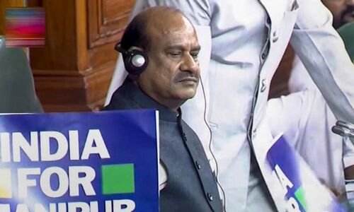 Speaker of the Lok Sabha expresses displeasure over interruptions, abstains from parliamentary proceedings