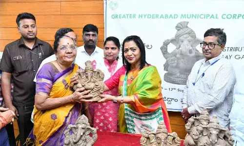 Clay Ganeshas to grace Hyderabad homes