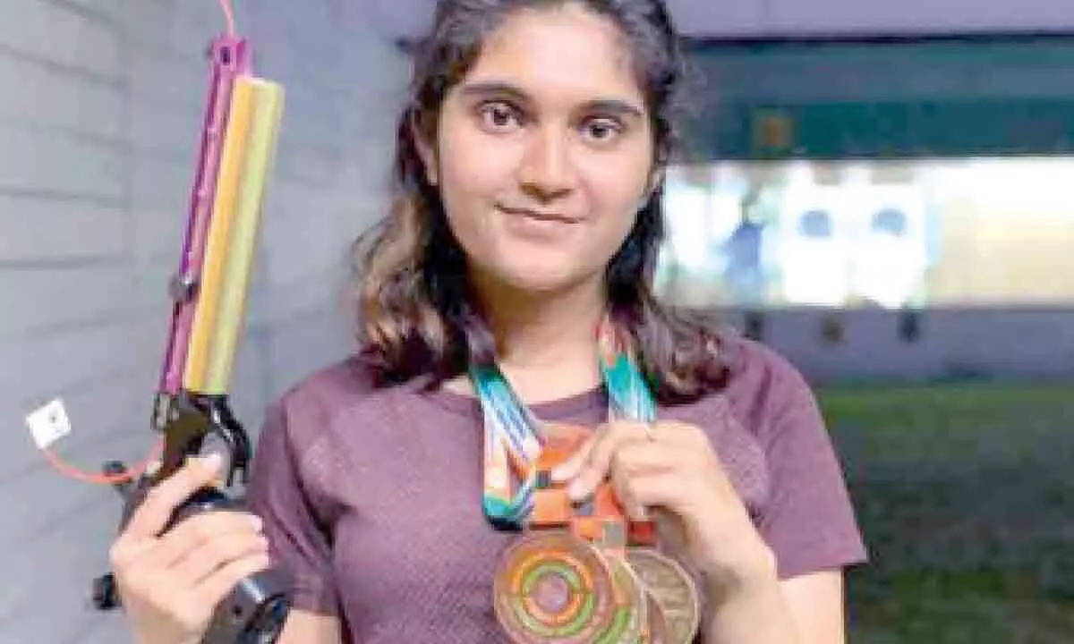 CM K Chandrashekar Rao commends Esha Singh for securing gold at Asian Games in Hyderabad