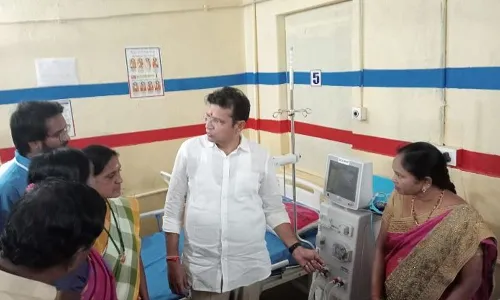 Government Hospital's dialysis center inspected by MLA Sridhar Babu