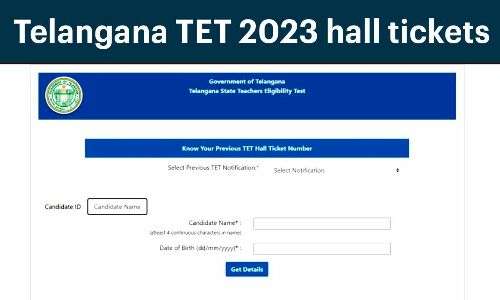 Hall tickets for Telangana TET 2023 to be released within the next 48 hours