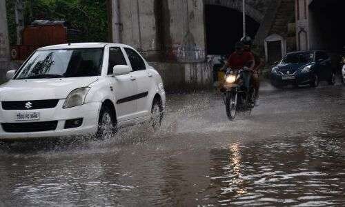 Hyderabad experiences heavy rainfall