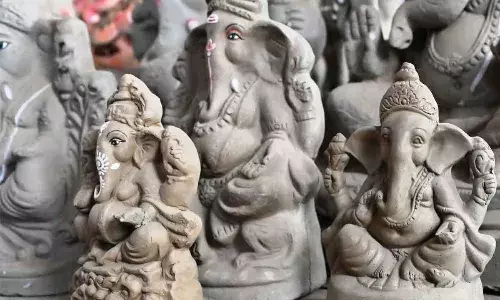 Hyderabad Market Flooded with PoP Idols as City Struggles with Green Ganeshas Shortage