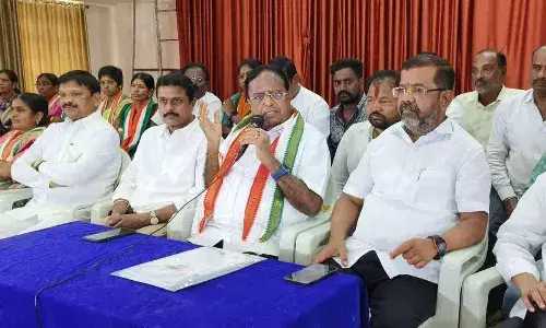 Ponnala Lakshmaiah states Congress will ensure K Chandrashekar Rao is sent to Cherlapally Jail in Warangal