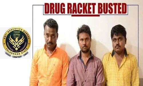 Three persons arrested in drug case by TSNAB in Hyderabad
