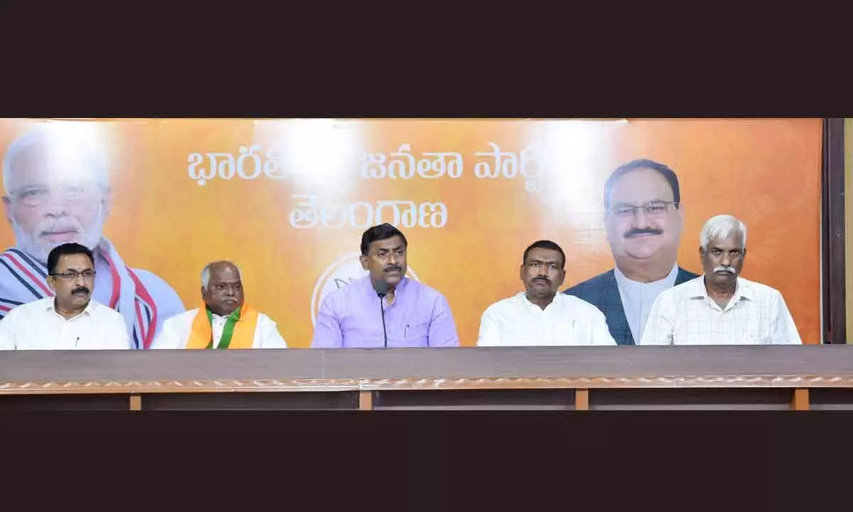 BJP criticizes BRS for staying quiet on war against Hamas terrorism