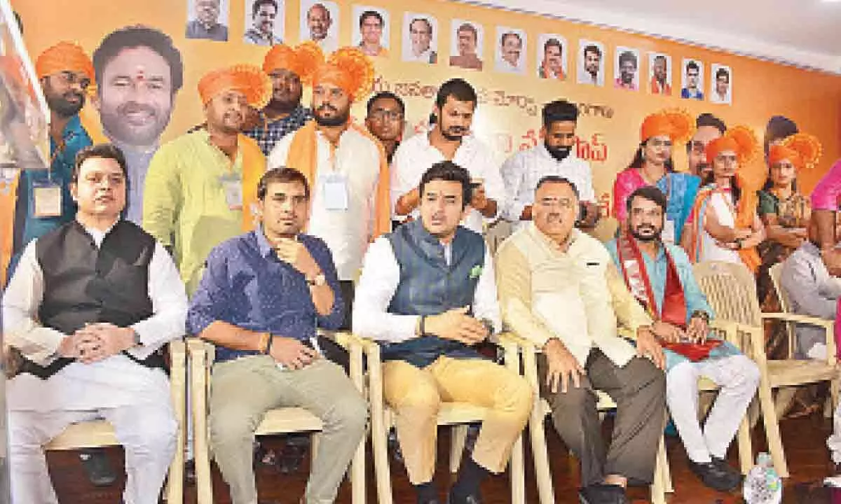 BJYM activists' shocking unruly behavior shocks Hyderabad party